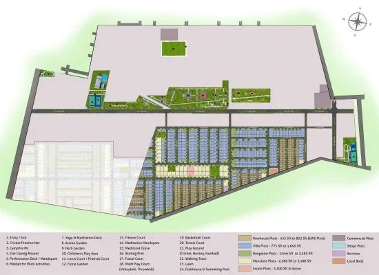 Purva Soukhyam plots masterplan HD by Puravankara Limited, Purva Land located in Guduvancheri, Chennai